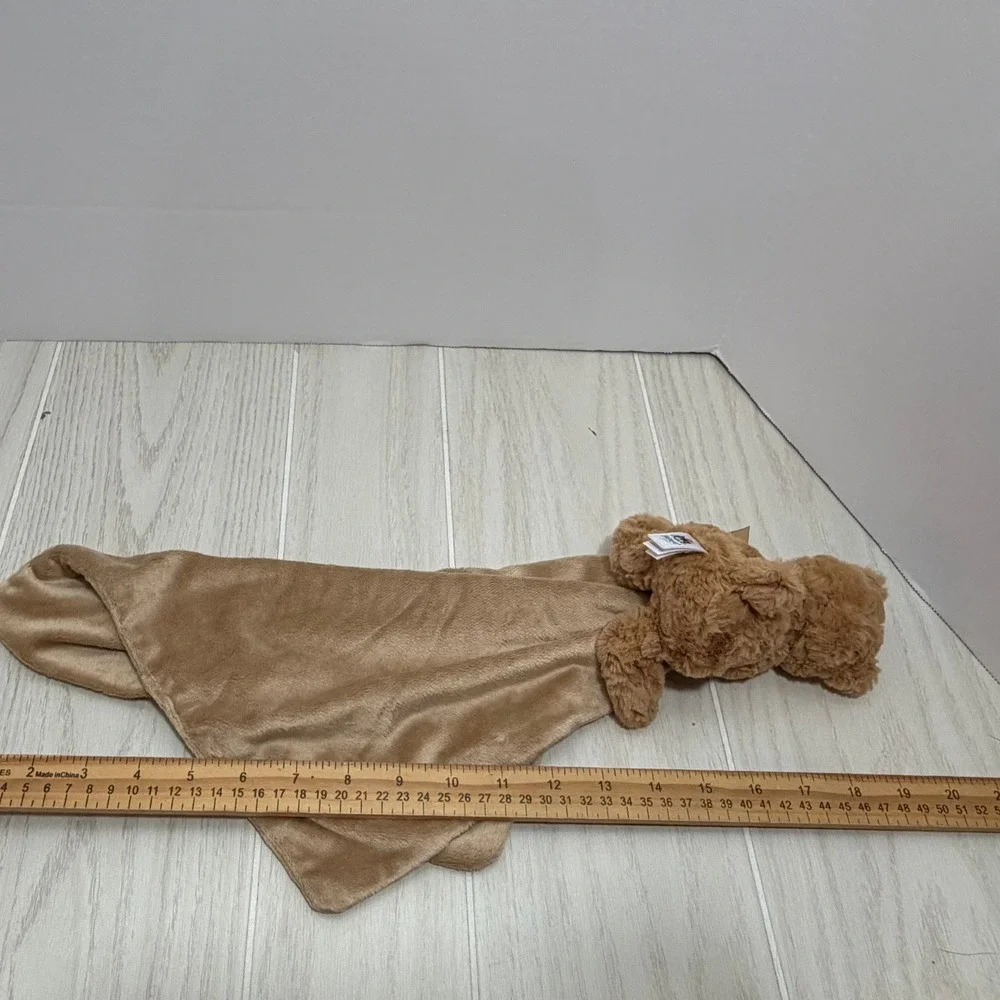 Jellycat Bartholomew Bear Soother Security Blanket One Size Tan Brown Plush Baby